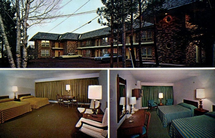 Budget Host Inn (Cloverland Court Motel, Cloverland Motel) - Vintage Postcard